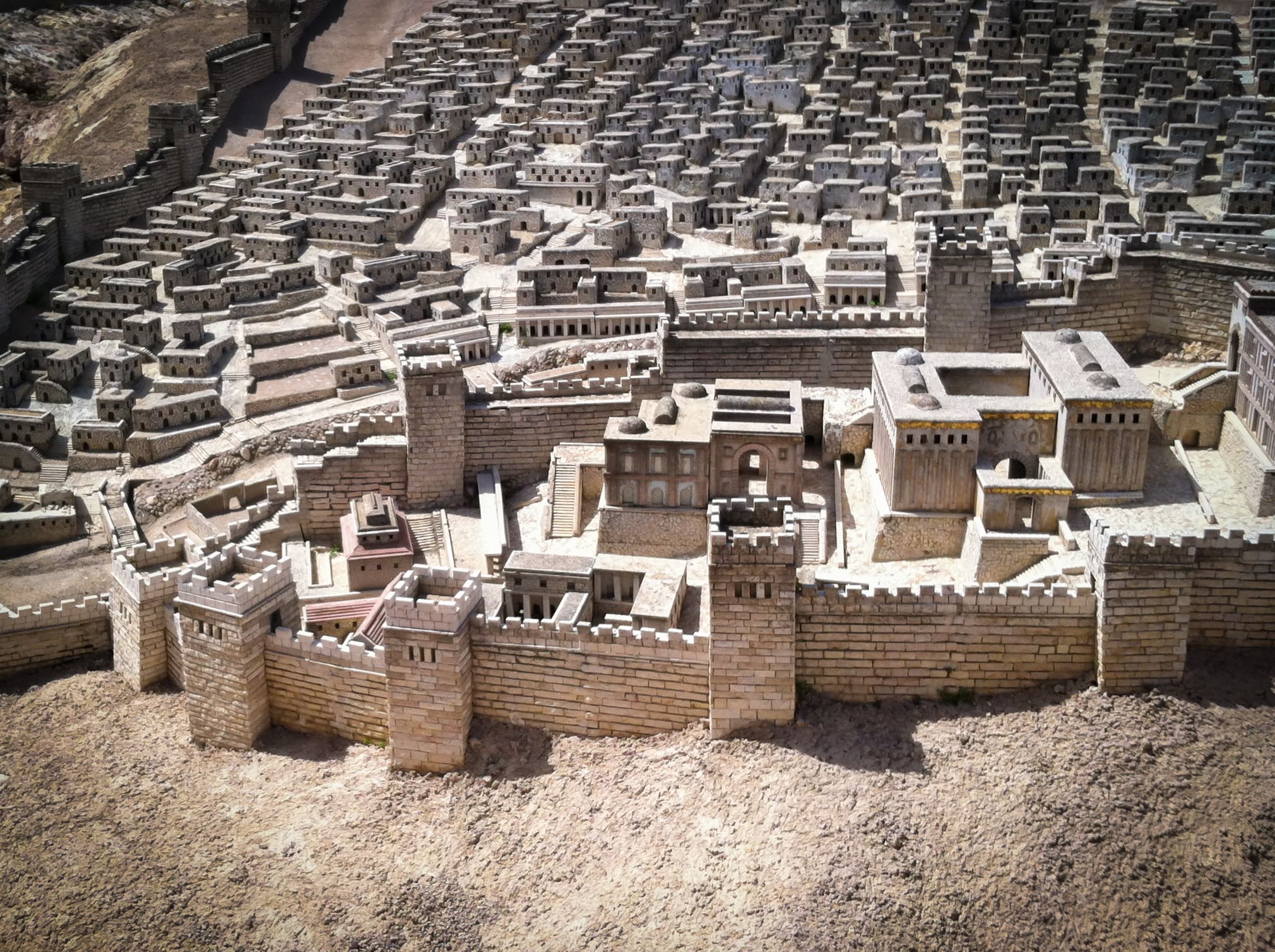 A Model Showing the Walls of the Ancient City of Jerusalem